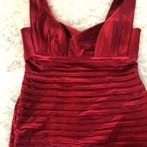 Calvin Klein Womens Evening Cocktail Red Dress Size 8